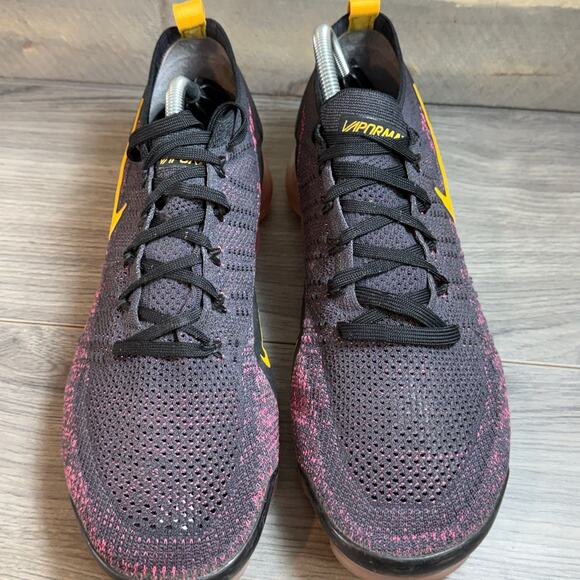 Nike Air VaporMax Flyknit 2 Sneaker Size 12 Gridiron Laser Orange 942842-008 - Picture 4 of 13